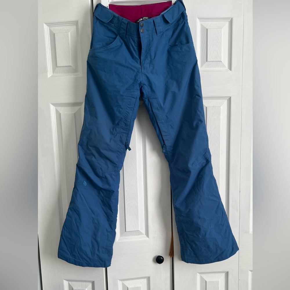 The North Face Snow Pants Womens Small Blue Hyvent Insulated Pants Snowboard Ski